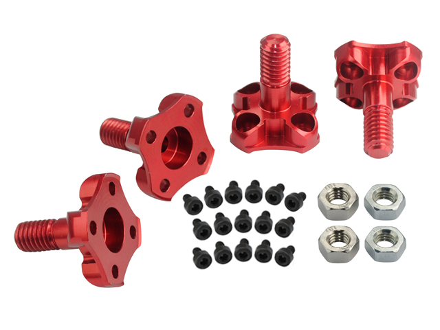 BLADE 350 QX : Precision CNC Aluminum Prop Adapter set (RED) - BLADE 350 QX