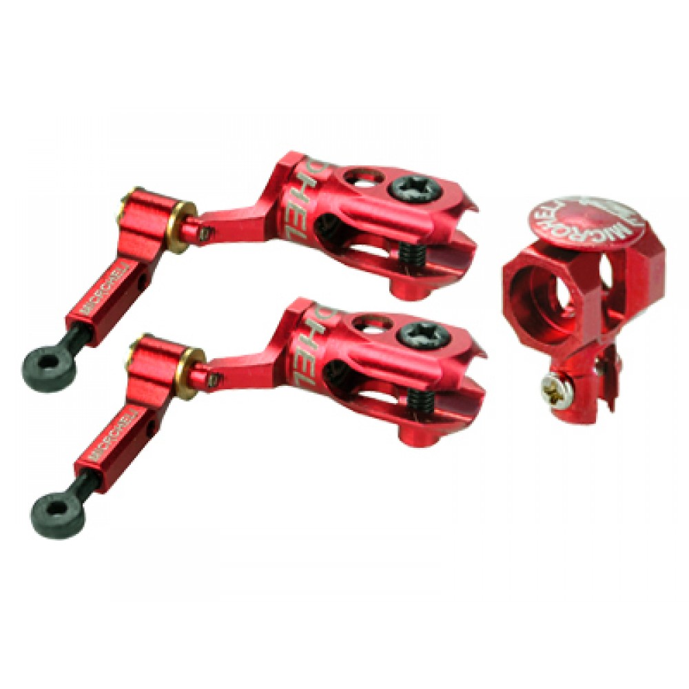Precision CNC Aluminum DFC Main Rotor set (RED) - BLADE MCPXBL / BL2 Precision CNC Aluminum DFC Main Rotor set (RED) - BLADE MCPXBL / BL2