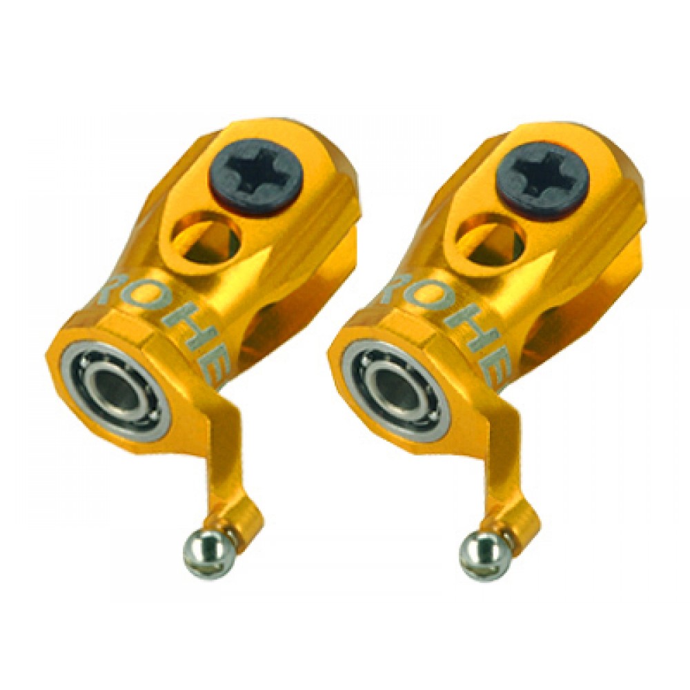 Precision CNC Aluminum Main Blade Grip (GOLD) - BLADE MCPXBL / BL2 Precision CNC Aluminum Main Blade Grip (GOLD) - BLADE MCPXBL / BL2