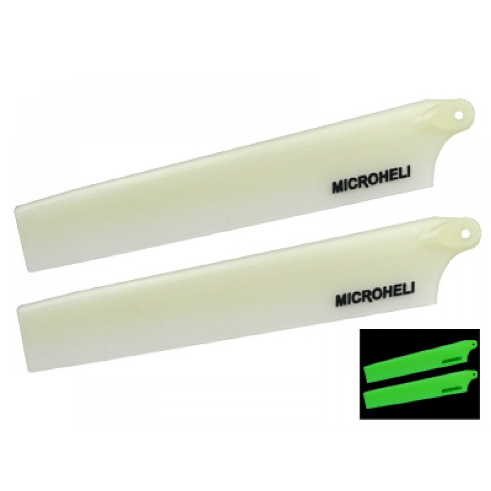 Glow Plastic Main Blade 117mm (WHITE) - MCPXBL Glow Plastic Main Blade 117mm (WHITE) - MCPXBL