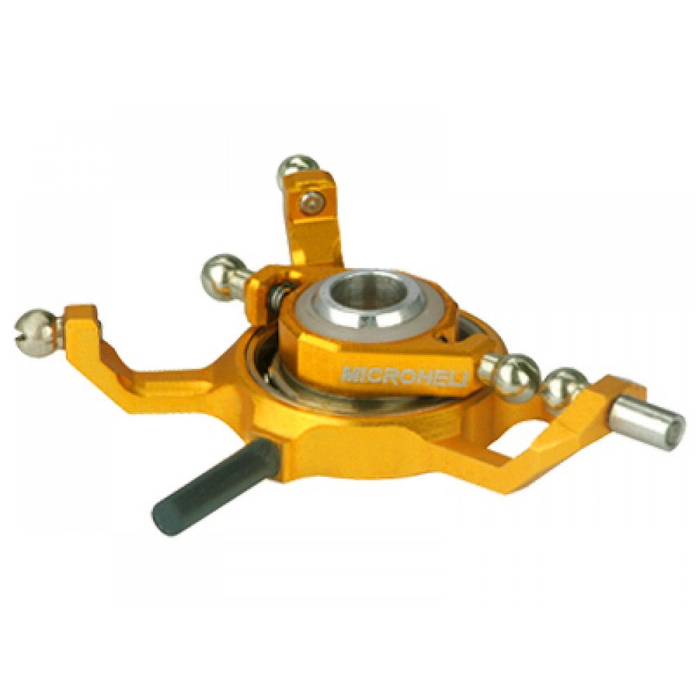 Precision CNC Aluminum X Swashplate (GOLD) - BLADE MCPXBL / BL2 Precision CNC Aluminum X Swashplate (GOLD) - BLADE MCPXBL / BL2