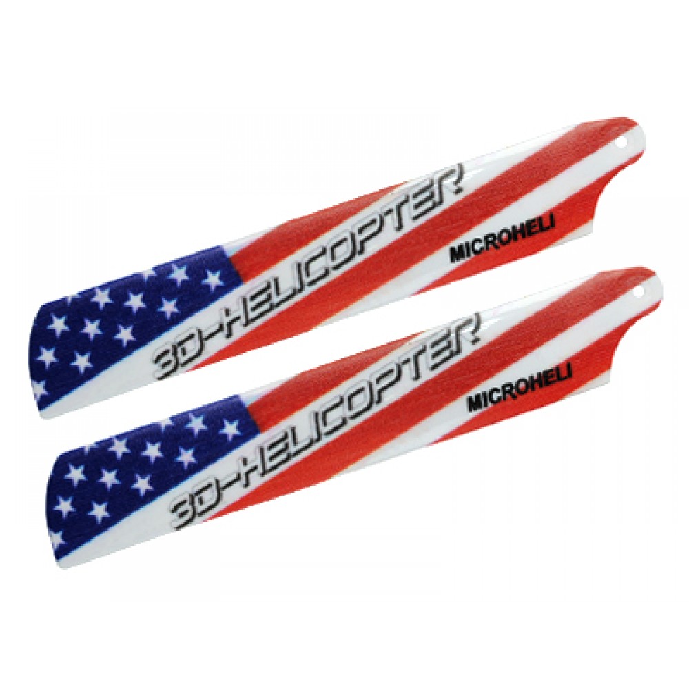 Plastic USA Flag Main Blade 117mm - MCPXBL / BL2 Plastic USA Flag Main Blade 117mm - MCPXBL / BL2