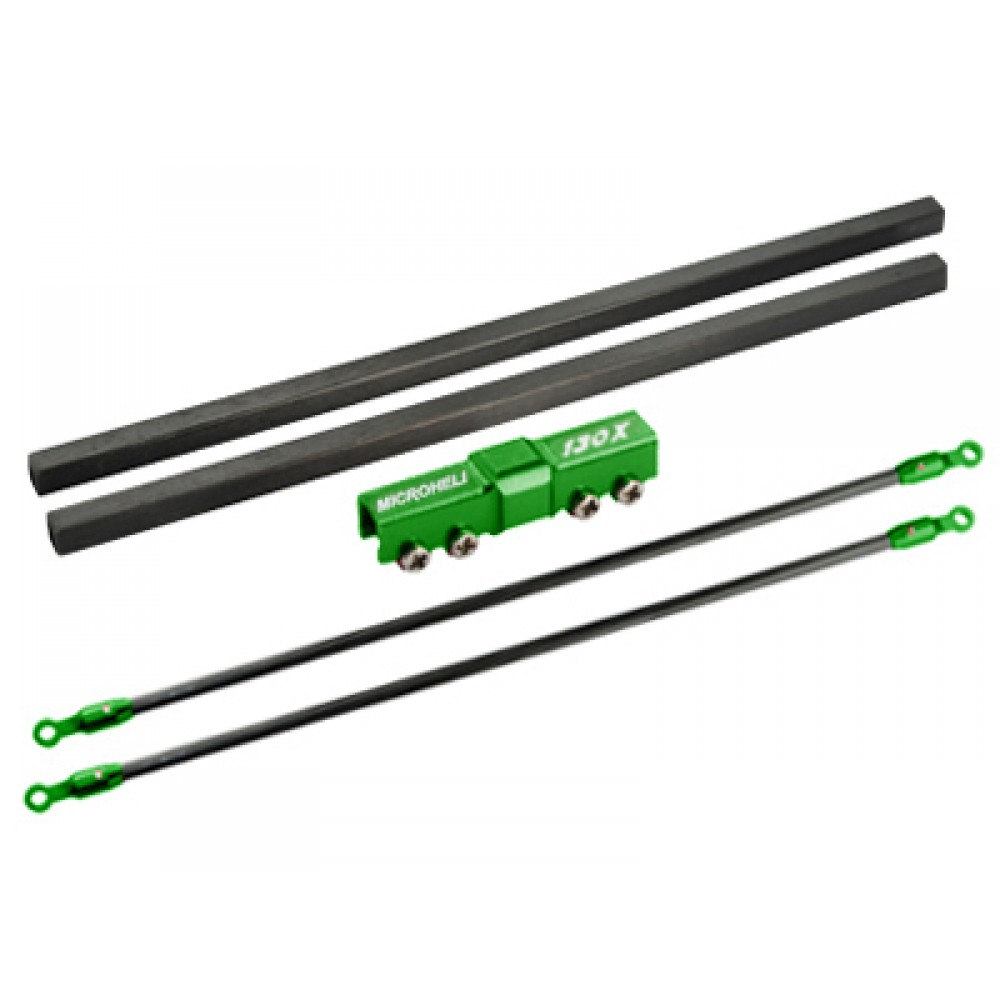 CNC Blade 130 X Tail Boom Combo (GREEN) - BLADE 130X