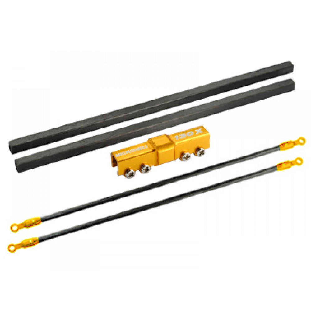 CNC Blade 130 X Tail Boom Combo (GOLD) - BLADE 130X