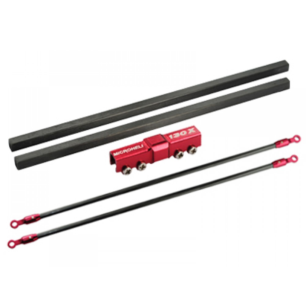CNC Blade 130 X Tail Boom Combo (RED) - BLADE 130X