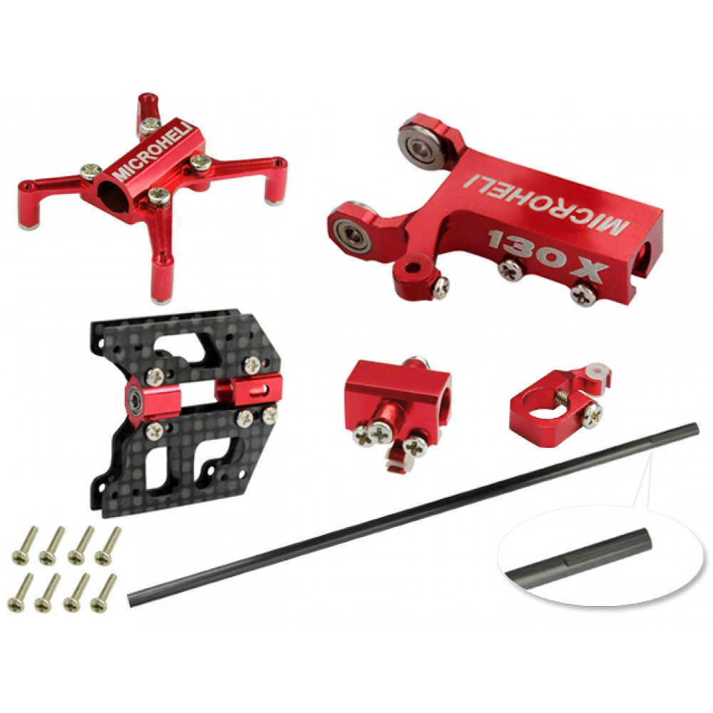 Tail Boom Round 4mm combo (RED) (for MH Frame series) Tail Boom Round 4mm combo (RED) (for MH Frame series)
