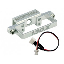 Aluminum DS35 Tail Servo Mount w/ Cable - BLADE 130X