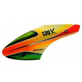 Airbrush Fiberglass Alien Green Canopy - BLADE 130X