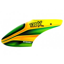 Airbrush Fiberglass Alien Yellow Canopy - BLADE 130X