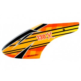 Airbrush Fiberglass Black Carnage Canopy - BLADE 130X