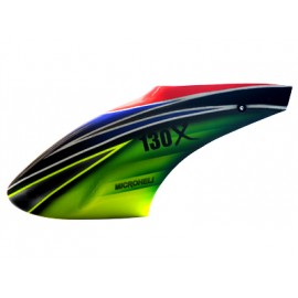 Airbrush Fiberglass Midnight Blue Canopy - BLADE 130X