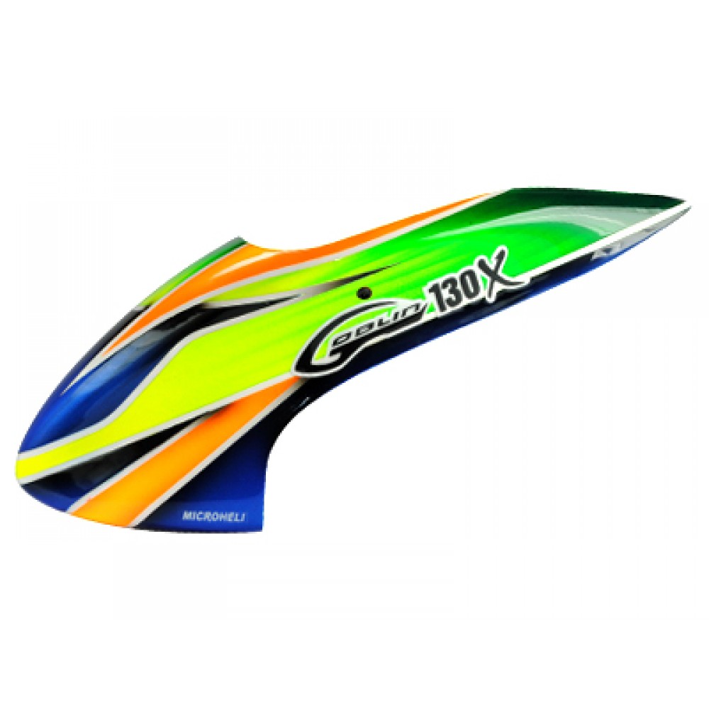 Airbrush Fiberglass Green Poison Goblin Canopy - BLADE 130X Airbrush Fiberglass Green Poison Goblin Canopy - BLADE 130X