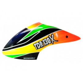 Airbrush Fiberglass Deep Blue TDR Canopy - BLADE 130X