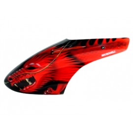 Airbrush Fiberglass Red Dragon Canopy - BLADE 130X Airbrush Fiberglass Red Dragon Canopy - BLADE 130X