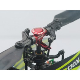 Precision CNC Aluminum Main Rotor Hub w/ Button (RED) - BLADE 130X Precision CNC Aluminum Main Rotor Hub w/ Button (RED) - BLADE 130X