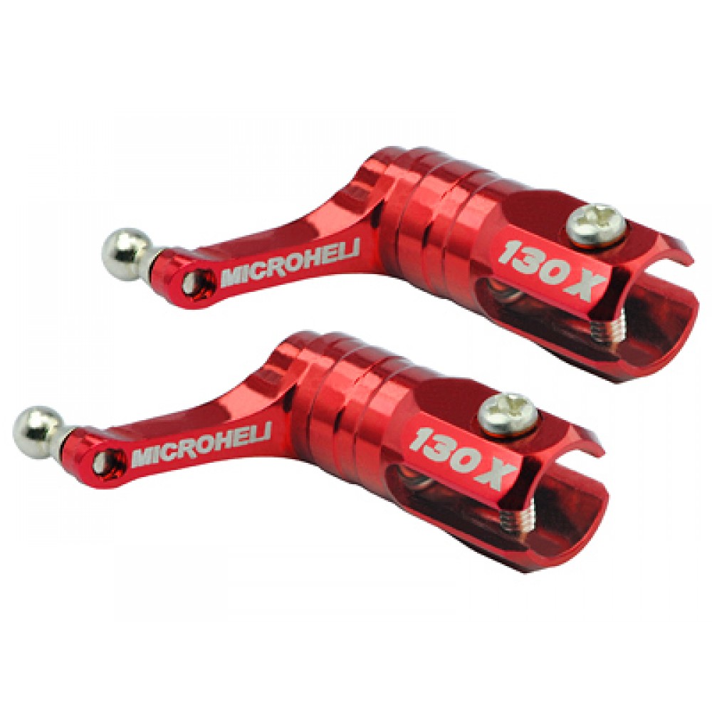 Main Blade Grip w/ Thrust Bearing/Titanium Ball (RED) - BLADE 130X Main Blade Grip w/ Thrust Bearing/Titanium Ball (RED) - BLADE 130X