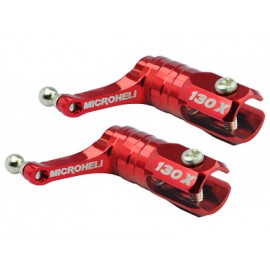 Main Blade Grip w/ Thrust Bearing/Titanium Ball (RED) - BLADE 130X Main Blade Grip w/ Thrust Bearing/Titanium Ball (RED) - BLADE 130X