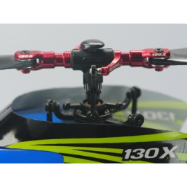 Main Blade Grip w/ Triple Bearing/Titanium Ball (RED) - BLADE 130X