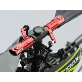 Main Blade Grip w/ Thrust Bearing/Steel Ball (RED) - BLADE 130X