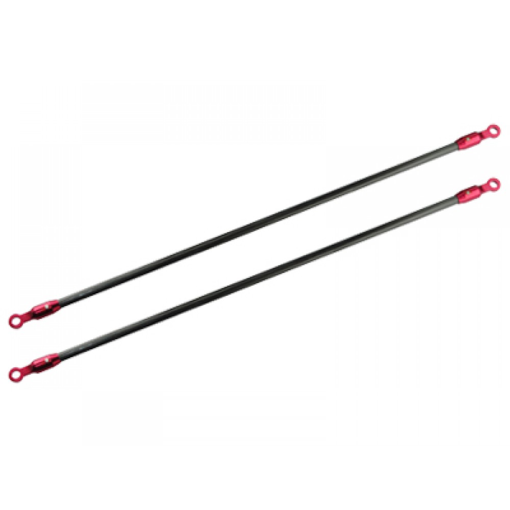 2mm Carbon Tail Boom Support set (RED) - BLADE 130X