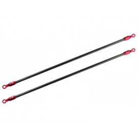 2mm Carbon Tail Boom Support set (RED) - BLADE 130X