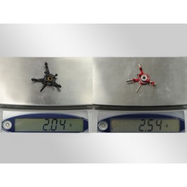 Precision CNC Titanium Swashplate (RED) - BLADE 130X