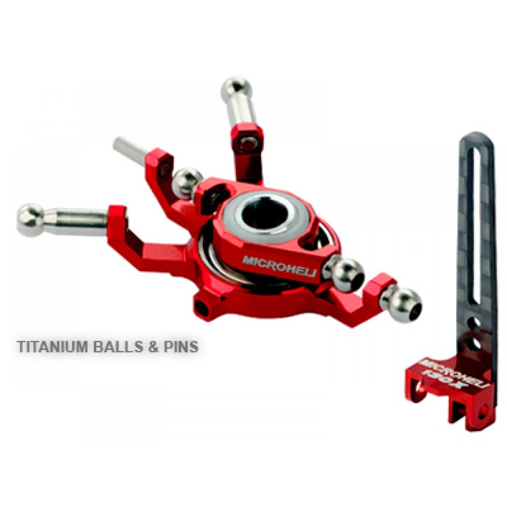 Titanium X Swashplate w/ Anti-Rotation Guide combo (R) - BLADE 130X Titanium X Swashplate w/ Anti-Rotation Guide combo (R) - BLADE 130X