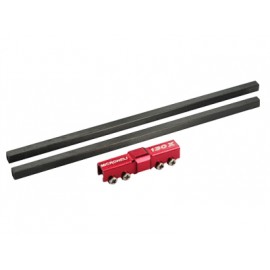 Aluminum 3rd Bearing Tail Drive Shaft Support (RED) (for MH Tail Boom combo) Aluminum 3rd Bearing Tail Drive Shaft Support (RED) (for MH Tail Boom combo)