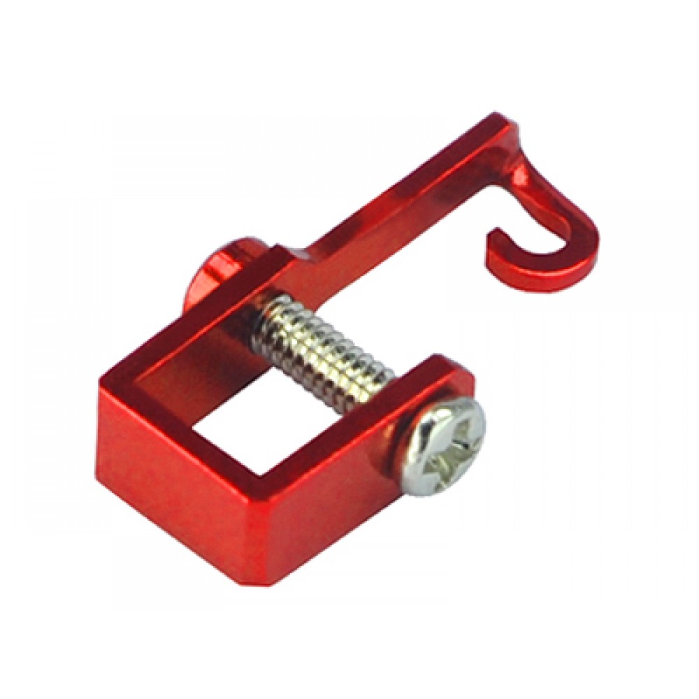 Aluminum Tail Push Rod Support (RED) - BLADE 130X