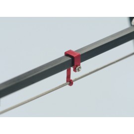 Aluminum Tail Push Rod Support (RED) - BLADE 130X