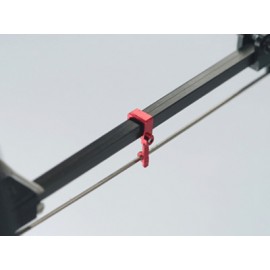 Aluminum Tail Push Rod Support (RED) - BLADE 130X