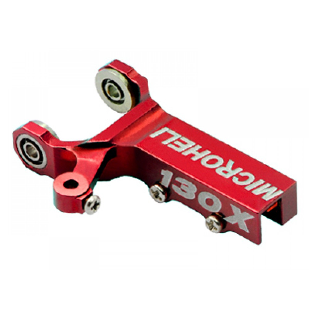 Precision CNC Aluminum Tail Gear Case (Square)(RED) - BLADE 130X