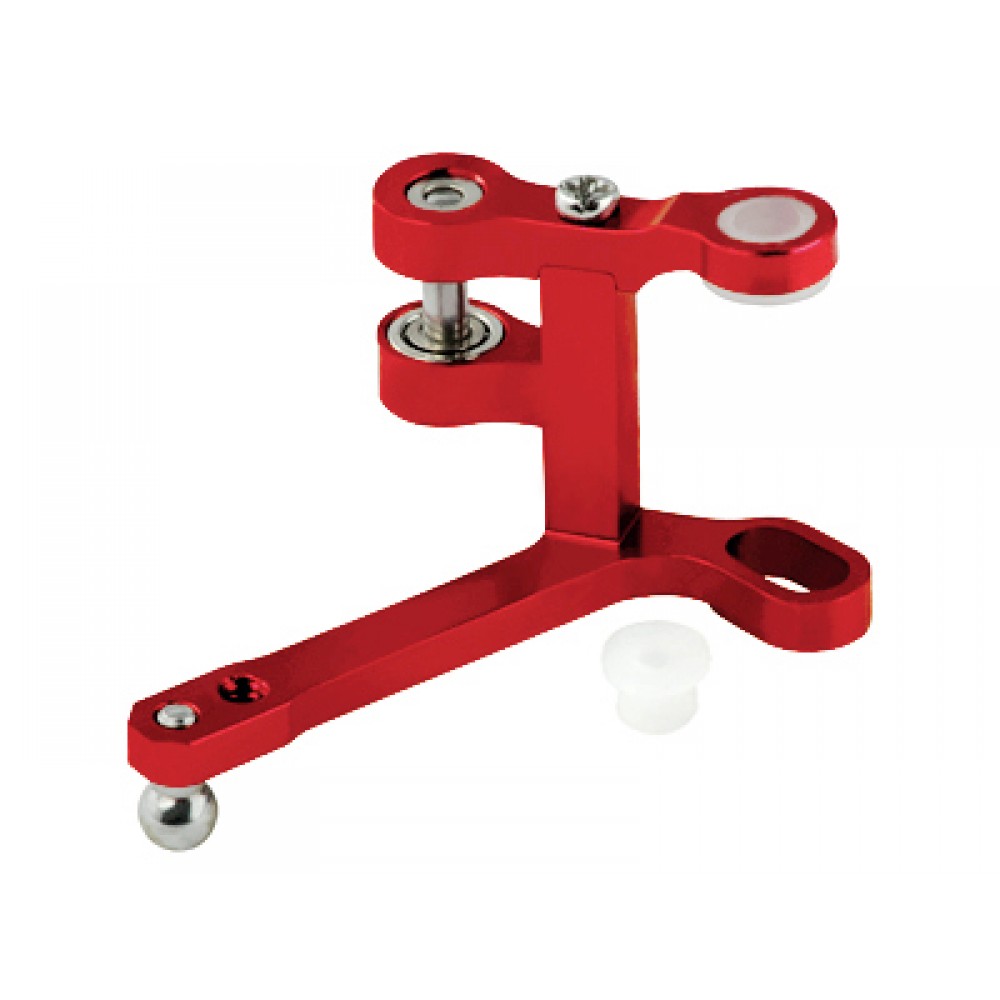 Double Bearing Aluminum Tail Pitch Lever (RED) - BLADE 130X