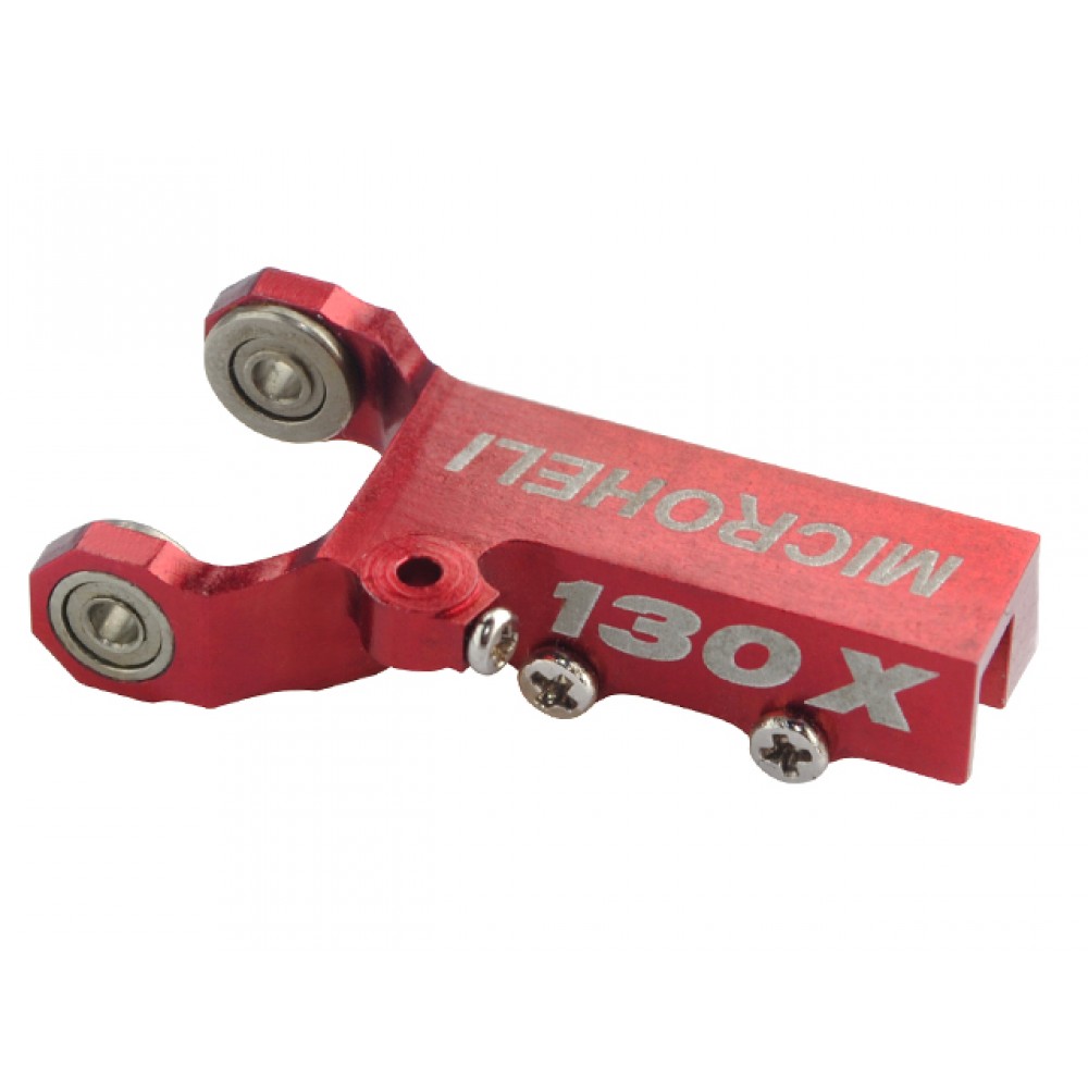 CNC Aluminum Tail Gear Case (Square) (RED) (for MH-130X-TSPW/R)