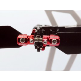 Double Bearing Weighted Tail Blade Grip set (RED) - BLADE 130X