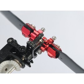 Double Bearing Weighted Tail Blade Grip set (RED) - BLADE 130X