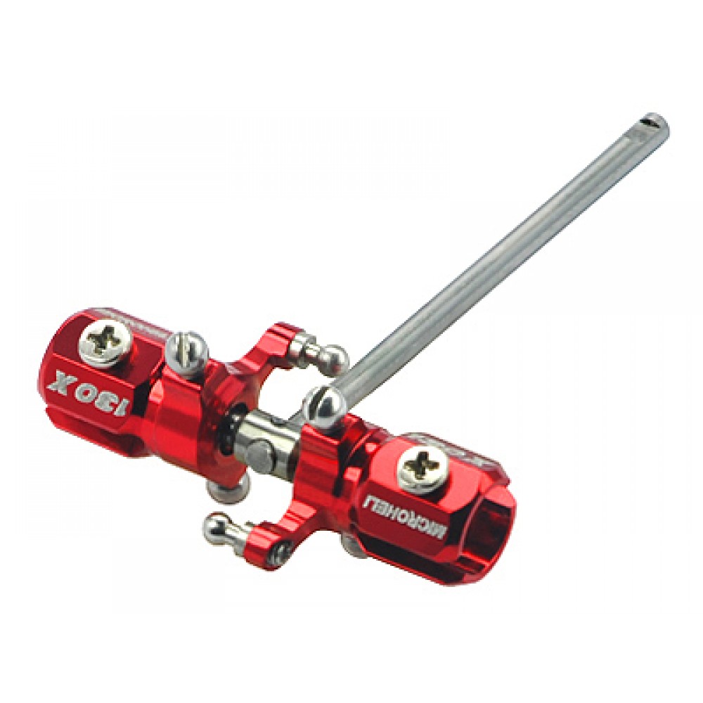Double Bearing Weighted Tail Blade Grip combo (RED) - BLADE 130X