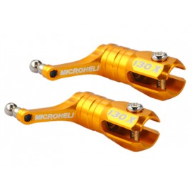 Main Blade Grip w/ Thrust Bearing/Titanium Ball (GOLD) - BLADE 130X