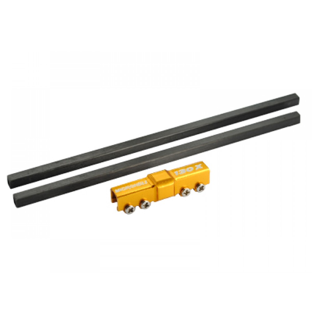 Aluminum 3rd Bearing Tail Drive Shaft Support (GOLD) (for MH Tail Boom combo)