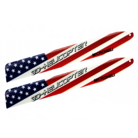 Plastic USA Flag Main Blade 135mm - BLADE 130X