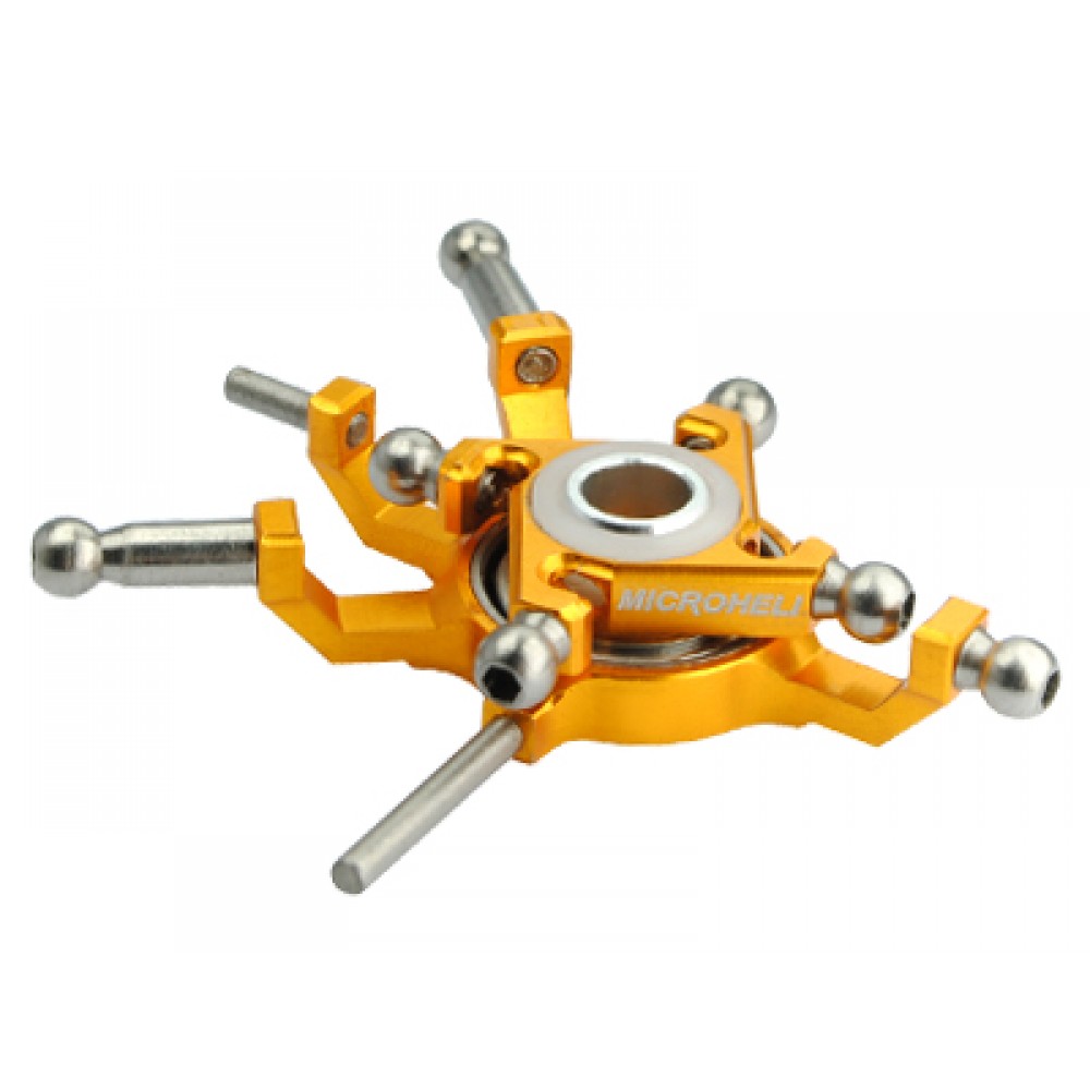 Precision CNC Titanium Swashplate (GOLD) - BLADE 130X RED BULL