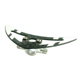 Aluminum Tail Boom Support Mount w/ Fin (WHITE) - BLADE 200 SRX
