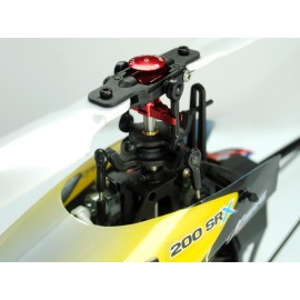 Precision CNC AL Main Rotor Hub w/ Button (RED) - BLADE 200 SRX/ 200 S