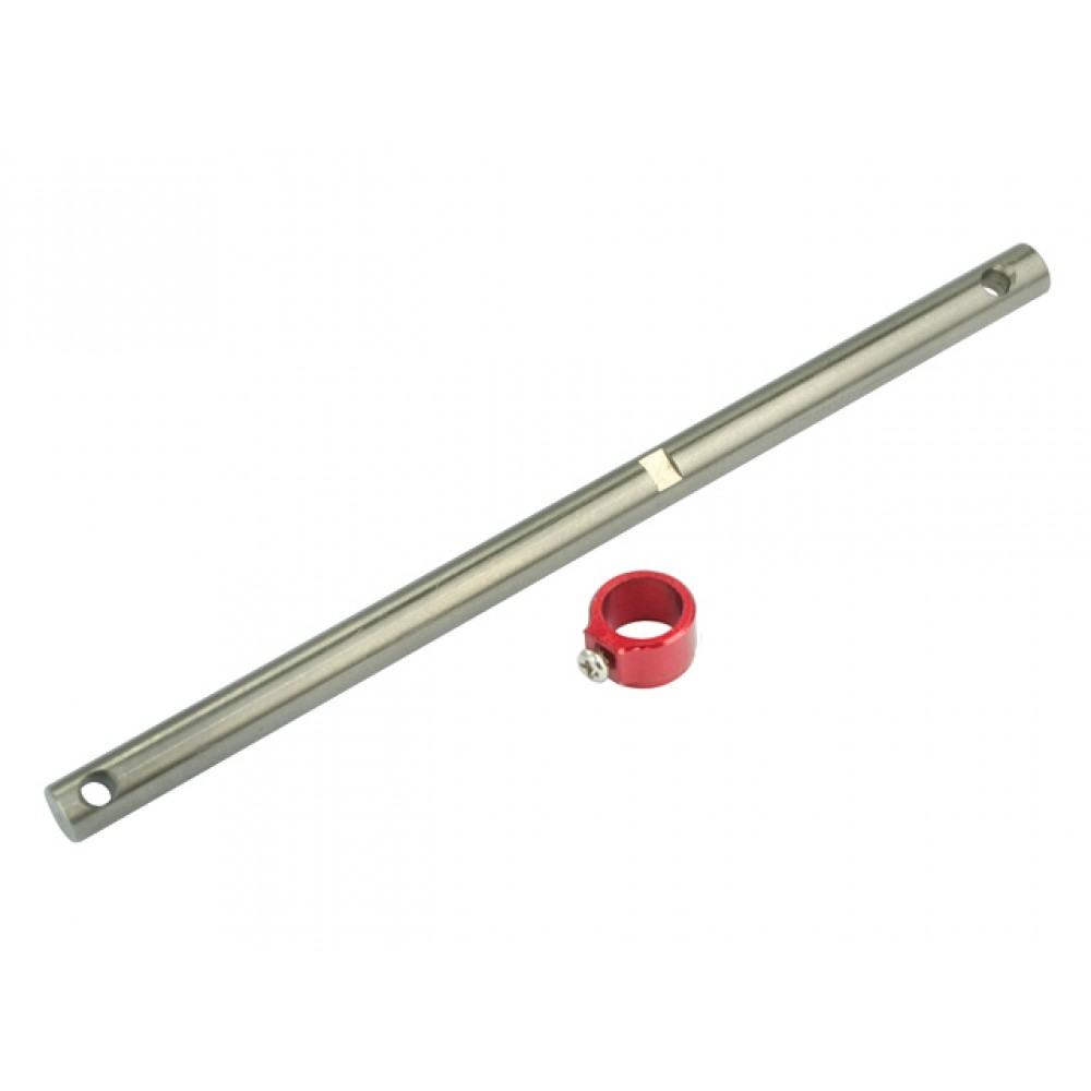 Precision CNC Titanium Main Shaft/Collar set (RED) - BLADE 200 SRX/ 200 S