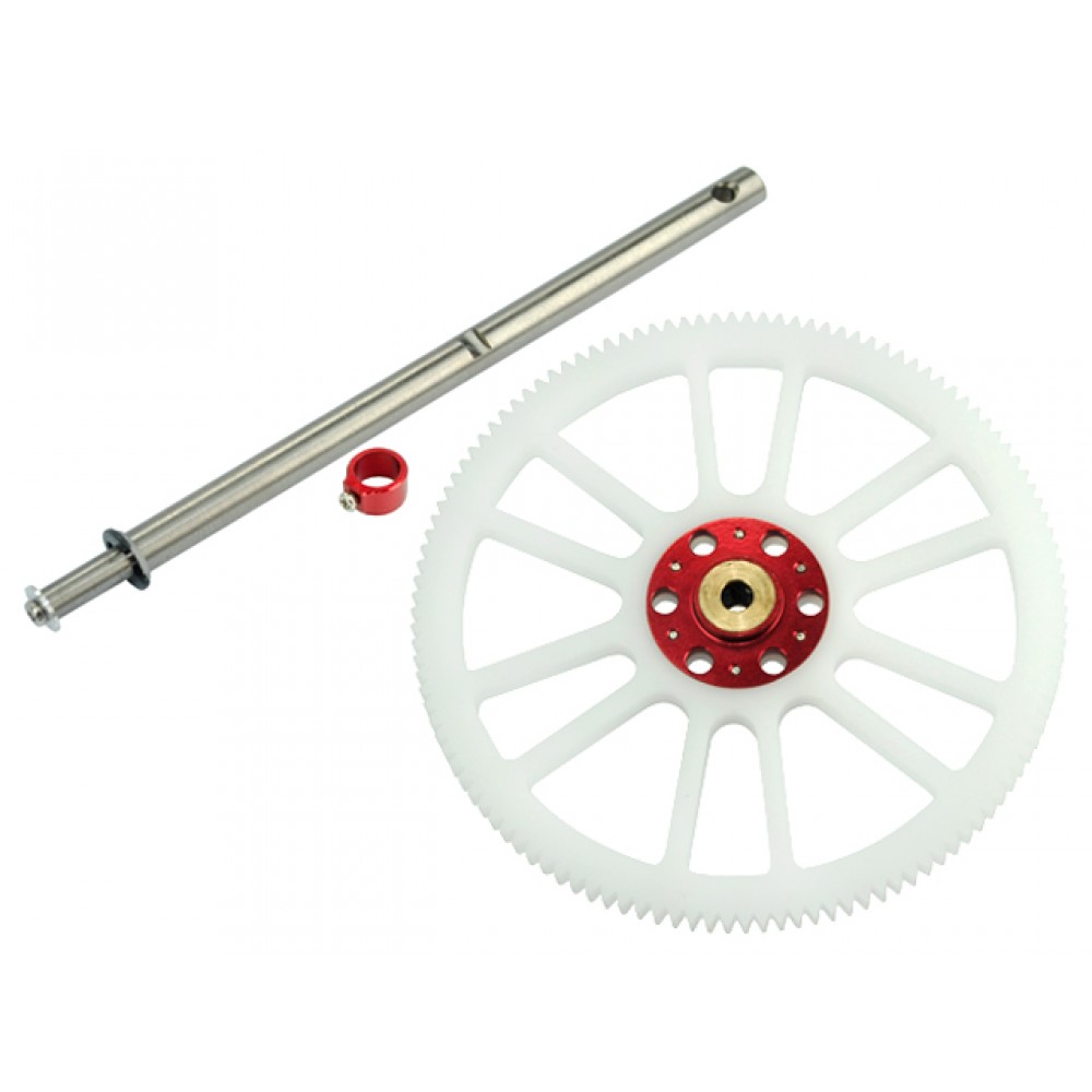 Delrin Main Gear w/ Auto-Rotation Hub set (RED) - BLADE 200 SRX/ 200 S Delrin Main Gear w/ Auto-Rotation Hub set (RED) - BLADE 200 SRX/ 200 S