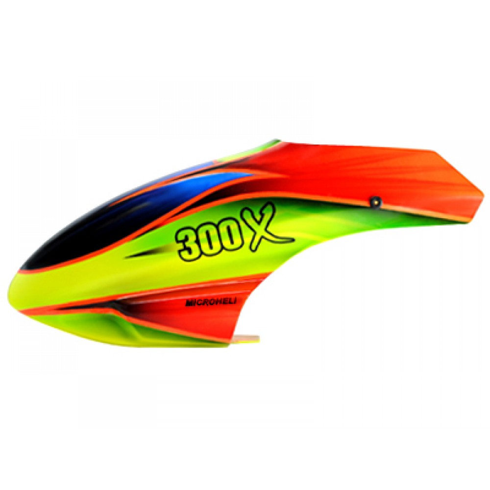 Airbrush Fiberglass Evil Eyes Canopy - BLADE 300X