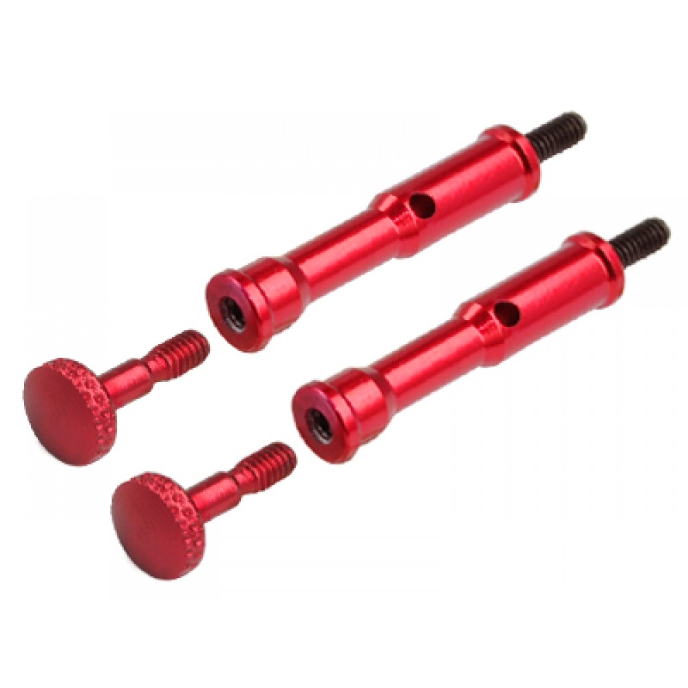 Aluminum Deluxe Canopy Mount set (RED) - BLADE 300X