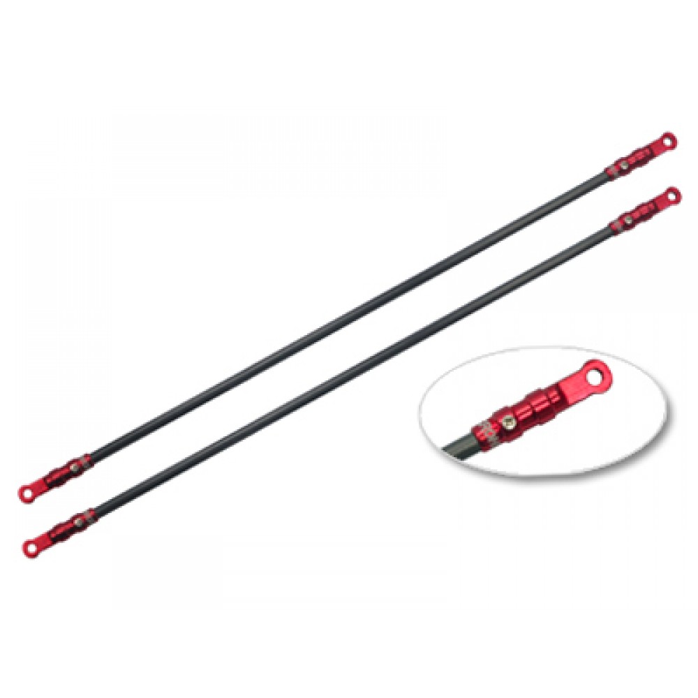 Aluminum/Carbon Tail Boom Support set (RED) - BLADE 300X Aluminum/Carbon Tail Boom Support set (RED) - BLADE 300X