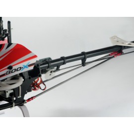 Aluminum/Carbon Tail Boom Support set (RED) - BLADE 300X Aluminum/Carbon Tail Boom Support set (RED) - BLADE 300X