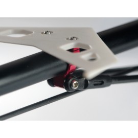Aluminum Tail Boom Support Mount (RED) - BLADE 300X
